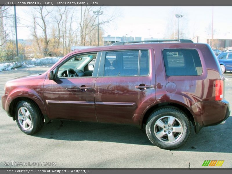 Dark Cherry Pearl / Black 2011 Honda Pilot EX-L 4WD