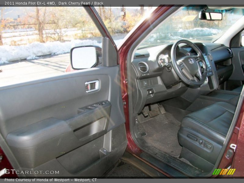 Dark Cherry Pearl / Black 2011 Honda Pilot EX-L 4WD