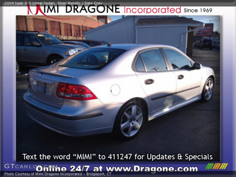 Silver Metallic / Slate Gray 2004 Saab 9-3 Linear Sedan