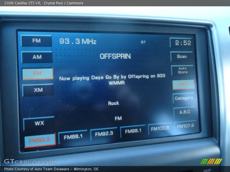 Crystal Red / Cashmere 2008 Cadillac STS V6