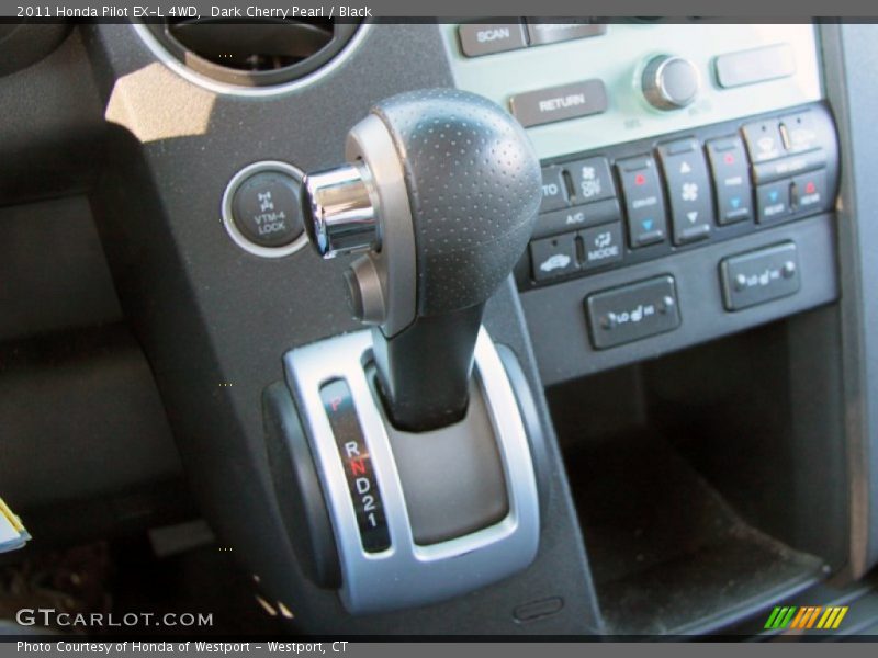 Dark Cherry Pearl / Black 2011 Honda Pilot EX-L 4WD