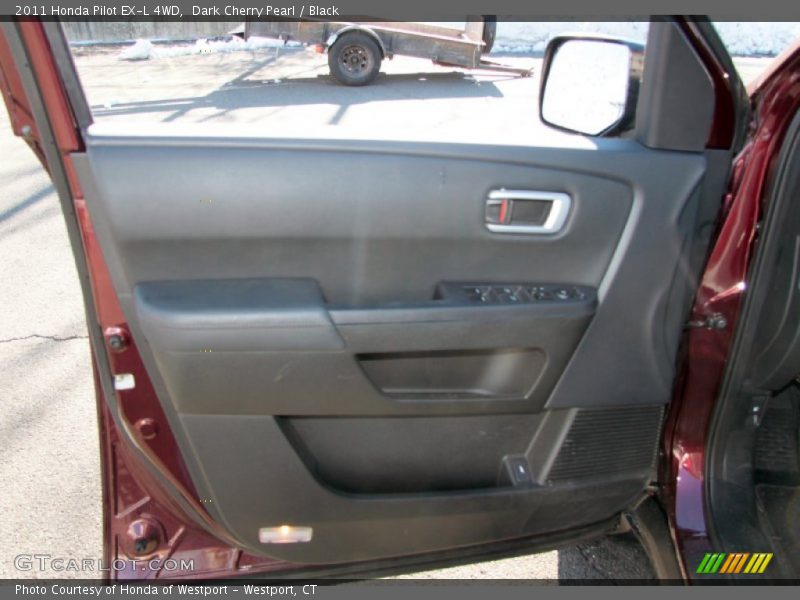 Dark Cherry Pearl / Black 2011 Honda Pilot EX-L 4WD