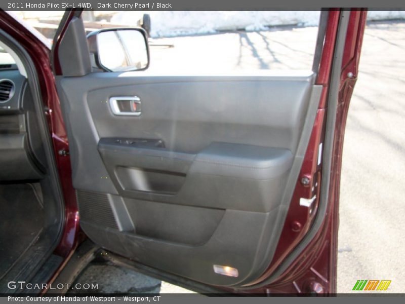 Dark Cherry Pearl / Black 2011 Honda Pilot EX-L 4WD