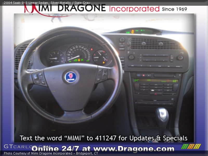 Silver Metallic / Slate Gray 2004 Saab 9-3 Linear Sedan