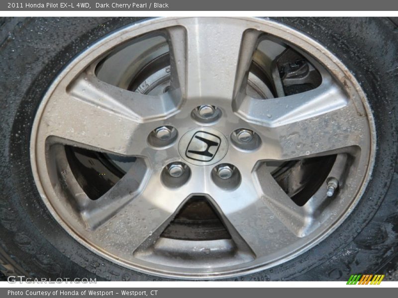 Dark Cherry Pearl / Black 2011 Honda Pilot EX-L 4WD