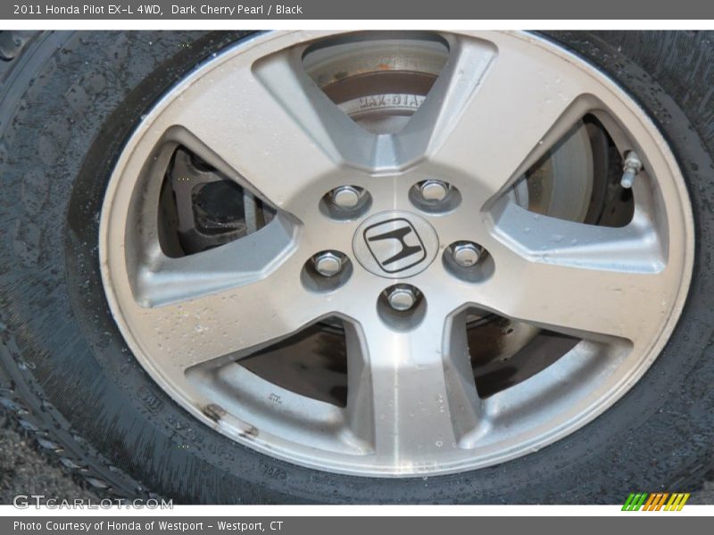 Dark Cherry Pearl / Black 2011 Honda Pilot EX-L 4WD