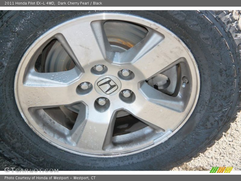 Dark Cherry Pearl / Black 2011 Honda Pilot EX-L 4WD