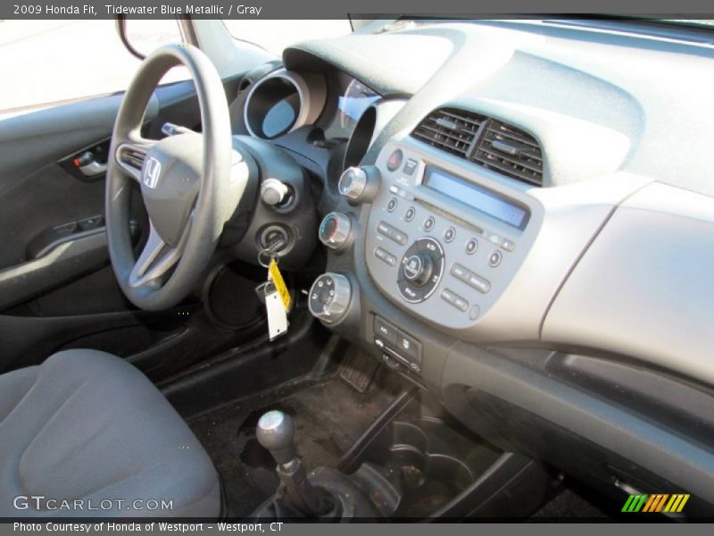 Tidewater Blue Metallic / Gray 2009 Honda Fit