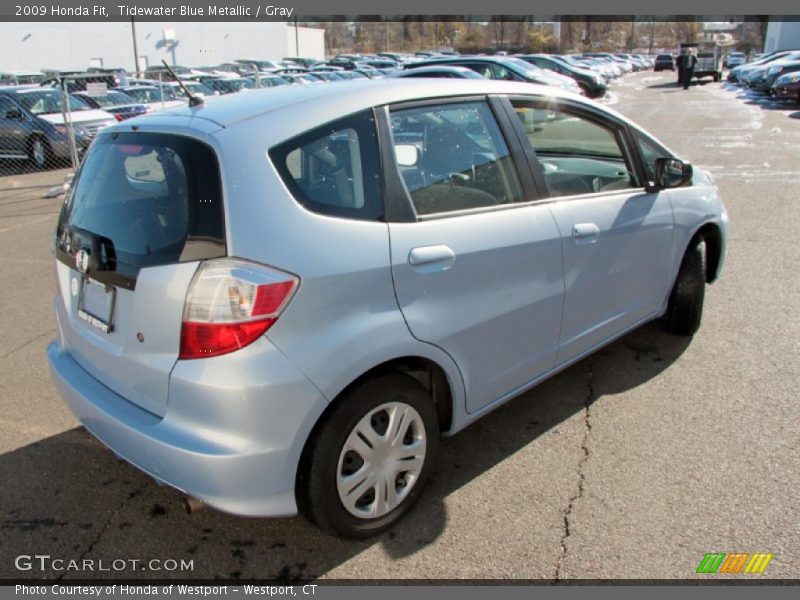 Tidewater Blue Metallic / Gray 2009 Honda Fit