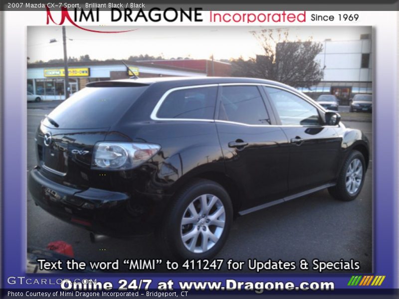 Brilliant Black / Black 2007 Mazda CX-7 Sport