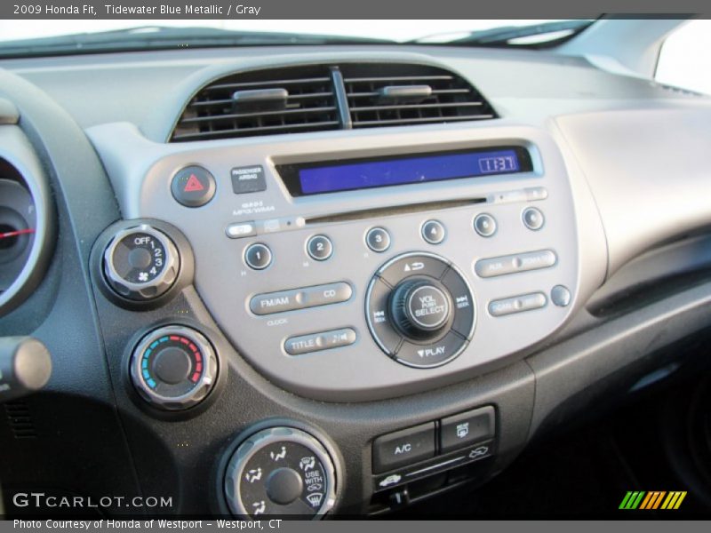 Tidewater Blue Metallic / Gray 2009 Honda Fit