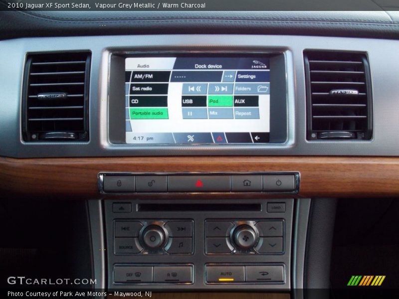 Vapour Grey Metallic / Warm Charcoal 2010 Jaguar XF Sport Sedan