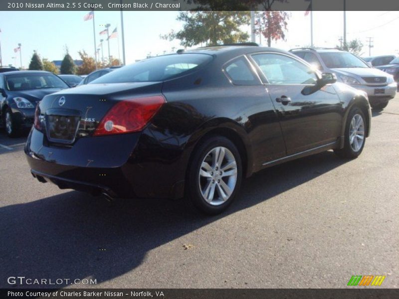 Crimson Black / Charcoal 2010 Nissan Altima 2.5 S Coupe