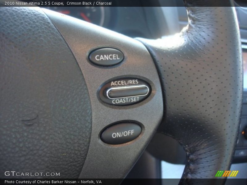 Crimson Black / Charcoal 2010 Nissan Altima 2.5 S Coupe