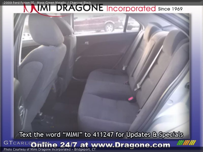 Moss Green Metallic / Charcoal Black 2009 Ford Fusion SE
