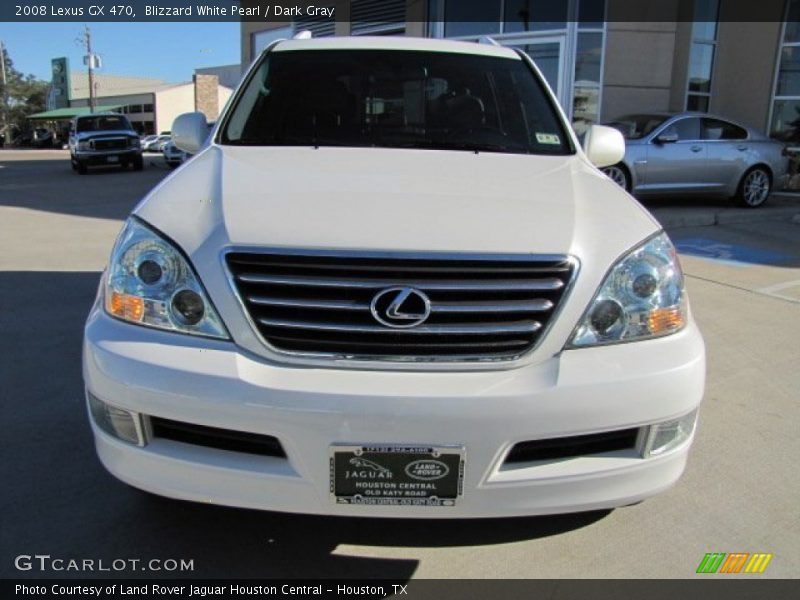 Blizzard White Pearl / Dark Gray 2008 Lexus GX 470
