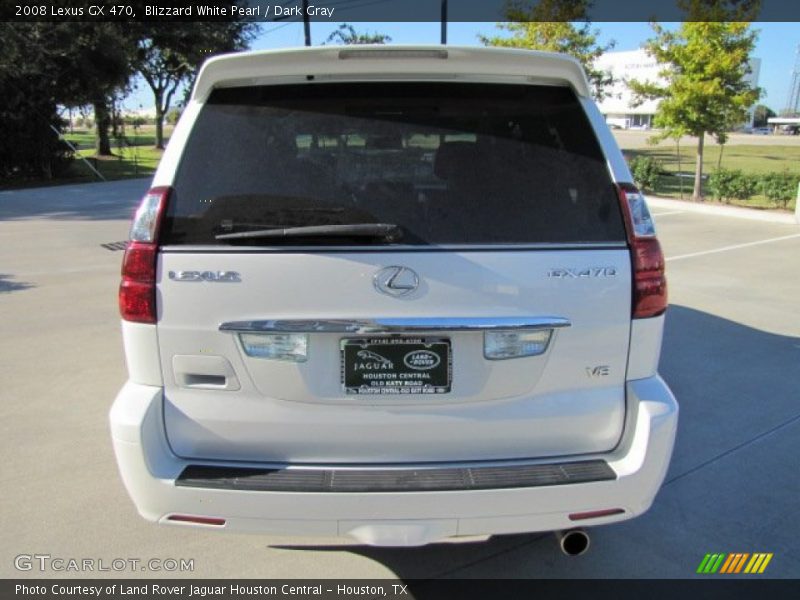 Blizzard White Pearl / Dark Gray 2008 Lexus GX 470