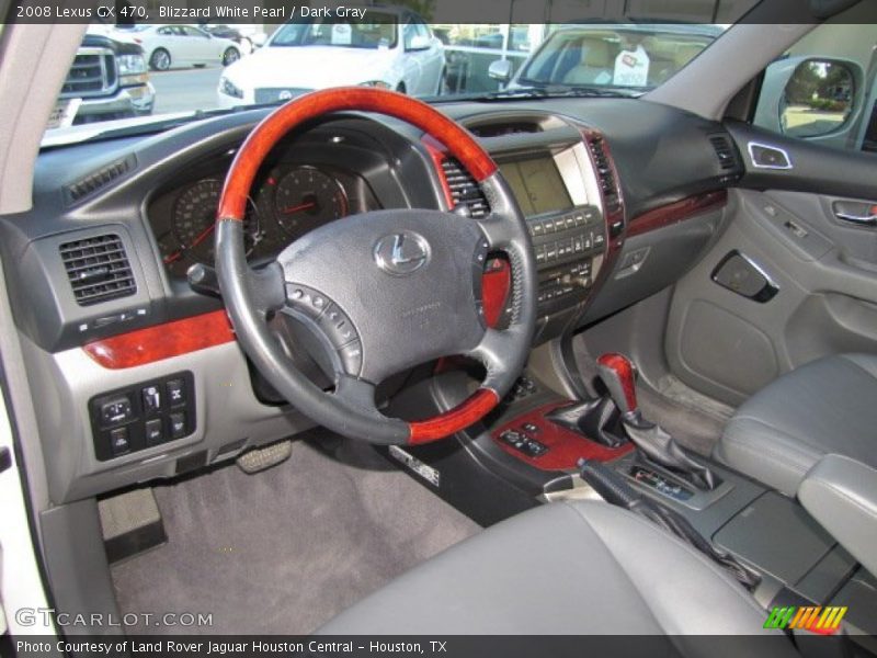 Blizzard White Pearl / Dark Gray 2008 Lexus GX 470