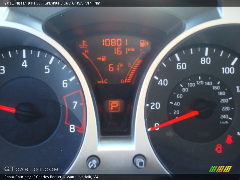 Graphite Blue / Gray/Silver Trim 2011 Nissan Juke SV