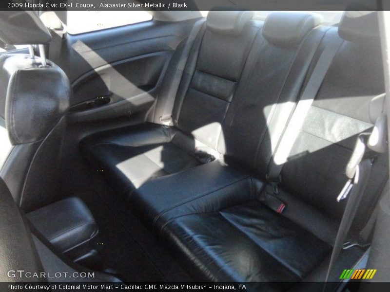 Alabaster Silver Metallic / Black 2009 Honda Civic EX-L Coupe