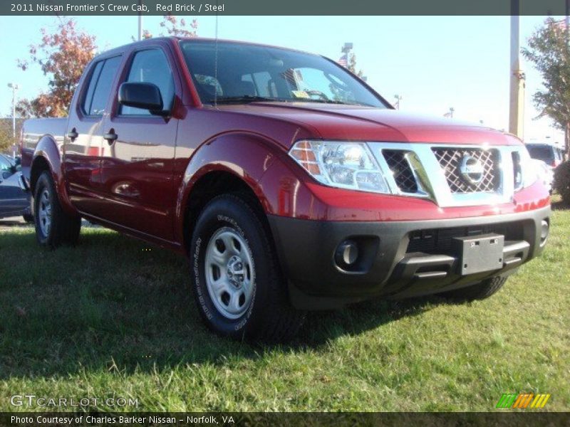 Red Brick / Steel 2011 Nissan Frontier S Crew Cab
