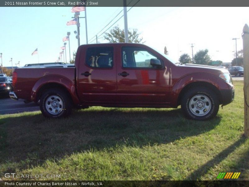 Red Brick / Steel 2011 Nissan Frontier S Crew Cab