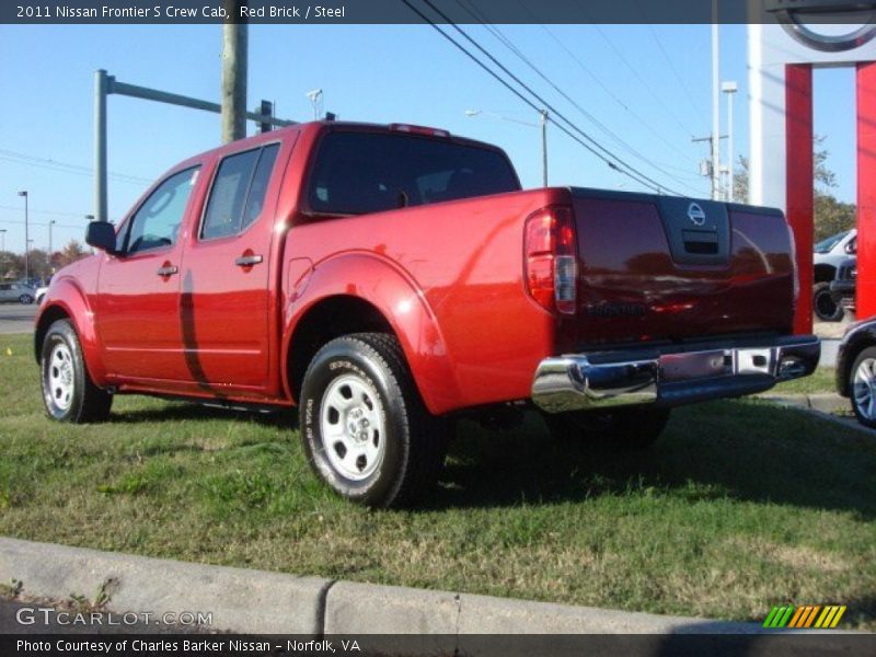 Red Brick / Steel 2011 Nissan Frontier S Crew Cab