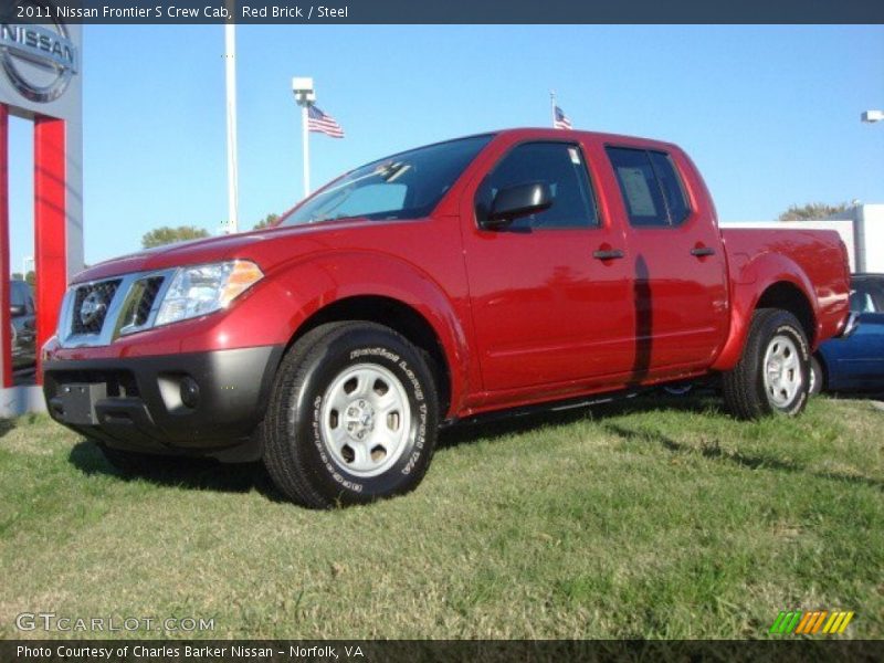 Red Brick / Steel 2011 Nissan Frontier S Crew Cab