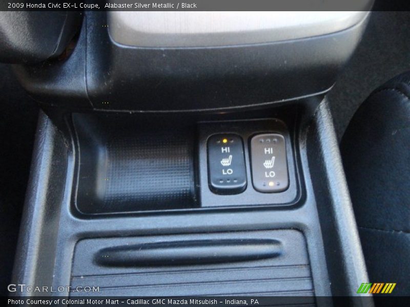 Alabaster Silver Metallic / Black 2009 Honda Civic EX-L Coupe