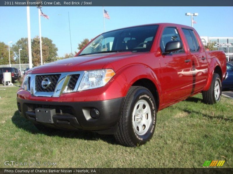 Red Brick / Steel 2011 Nissan Frontier S Crew Cab