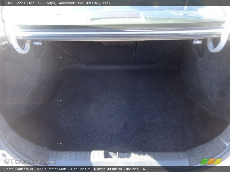 Alabaster Silver Metallic / Black 2009 Honda Civic EX-L Coupe