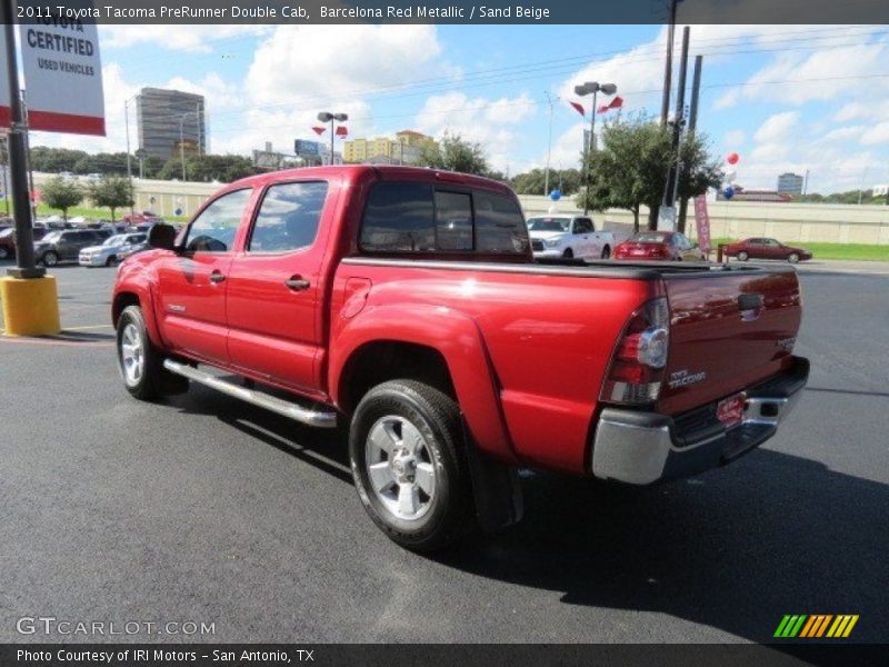 Barcelona Red Metallic / Sand Beige 2011 Toyota Tacoma PreRunner Double Cab