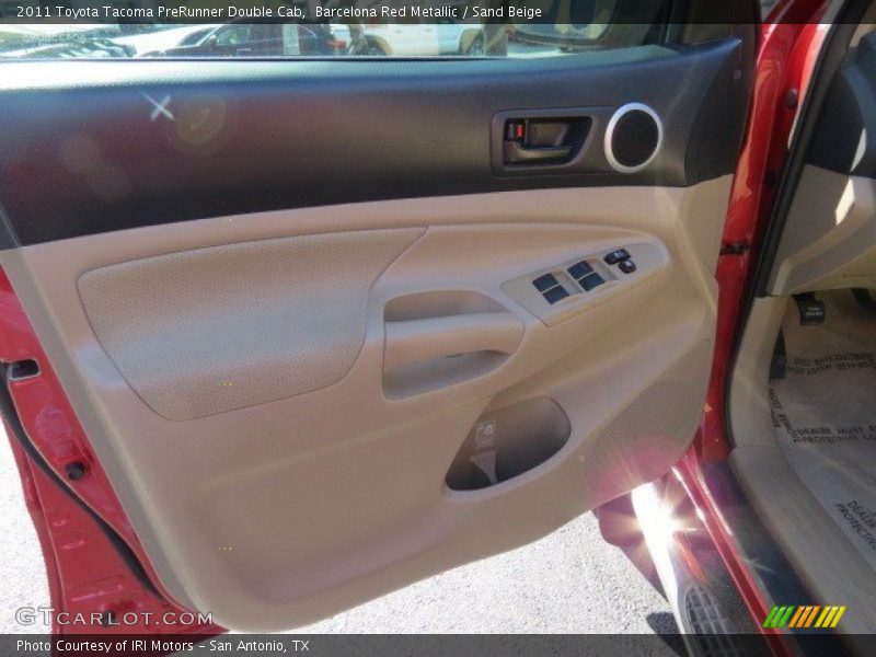 Barcelona Red Metallic / Sand Beige 2011 Toyota Tacoma PreRunner Double Cab
