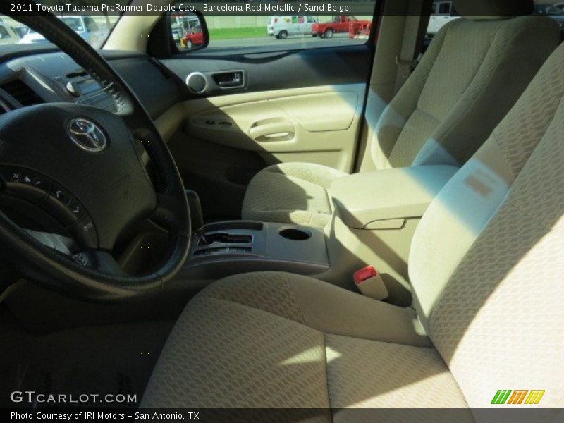 Barcelona Red Metallic / Sand Beige 2011 Toyota Tacoma PreRunner Double Cab