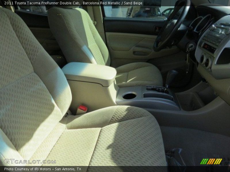 Barcelona Red Metallic / Sand Beige 2011 Toyota Tacoma PreRunner Double Cab