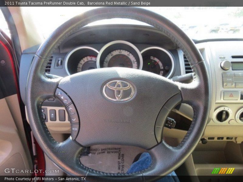 Barcelona Red Metallic / Sand Beige 2011 Toyota Tacoma PreRunner Double Cab