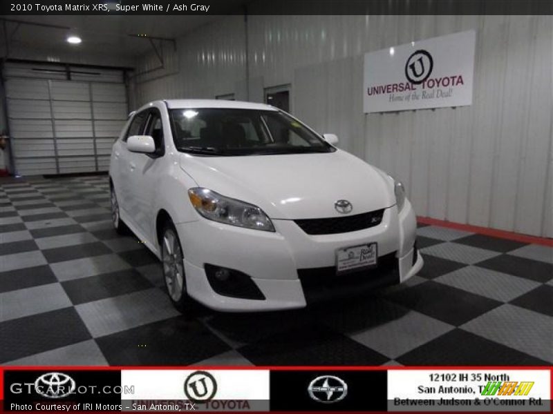 Super White / Ash Gray 2010 Toyota Matrix XRS