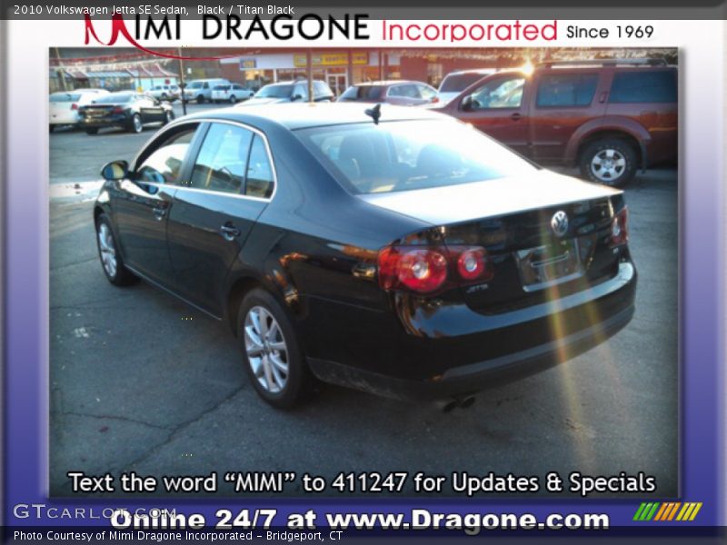 Black / Titan Black 2010 Volkswagen Jetta SE Sedan