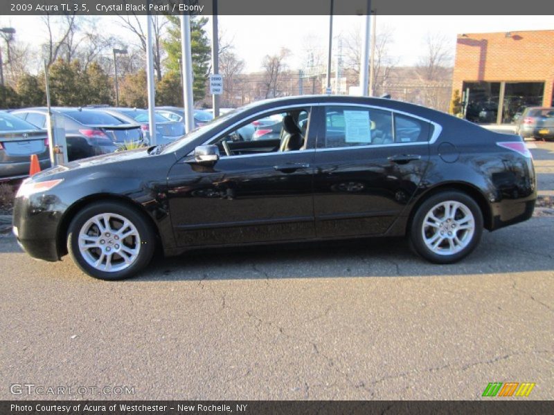 Crystal Black Pearl / Ebony 2009 Acura TL 3.5