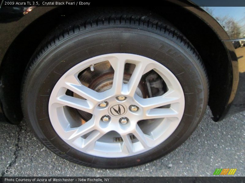 Crystal Black Pearl / Ebony 2009 Acura TL 3.5