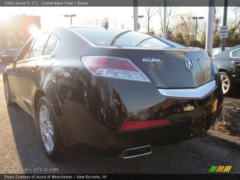 Crystal Black Pearl / Ebony 2009 Acura TL 3.5