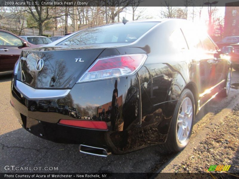 Crystal Black Pearl / Ebony 2009 Acura TL 3.5