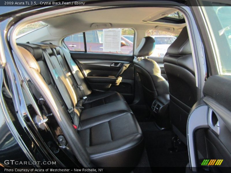 Crystal Black Pearl / Ebony 2009 Acura TL 3.5
