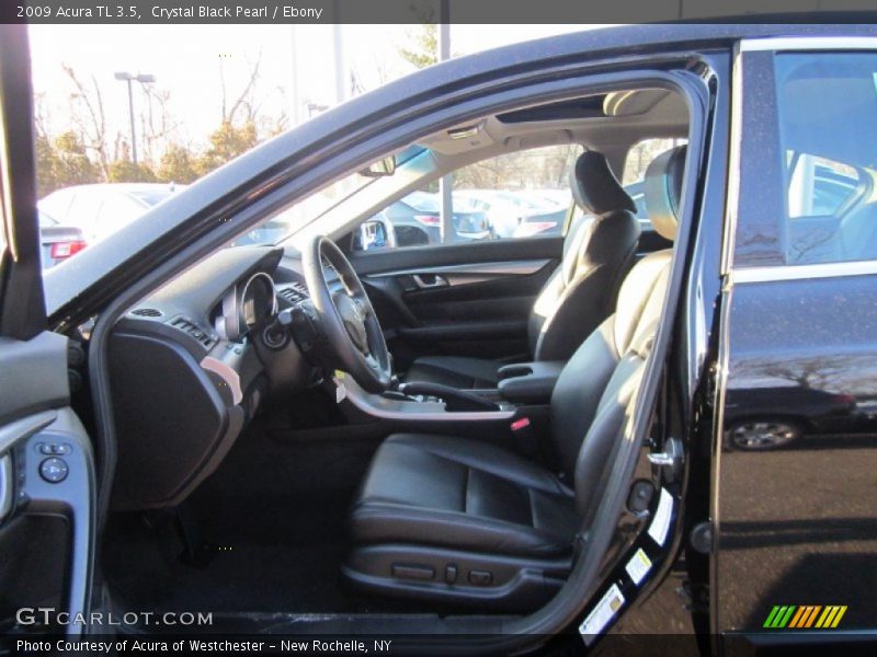 Crystal Black Pearl / Ebony 2009 Acura TL 3.5