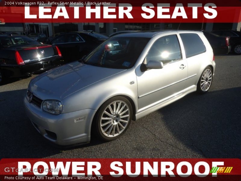 Reflex Silver Metallic / Black Leather 2004 Volkswagen R32
