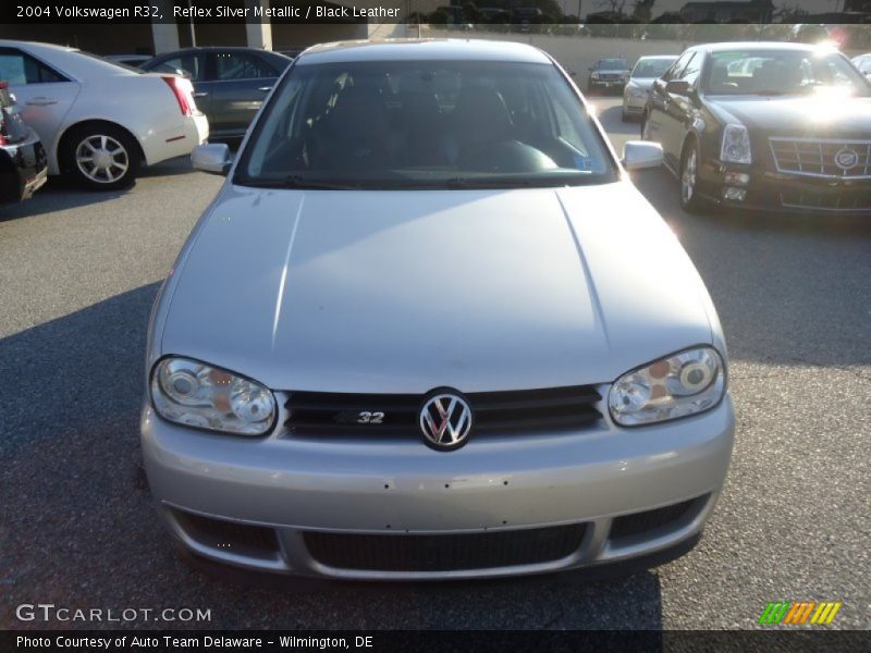 Reflex Silver Metallic / Black Leather 2004 Volkswagen R32