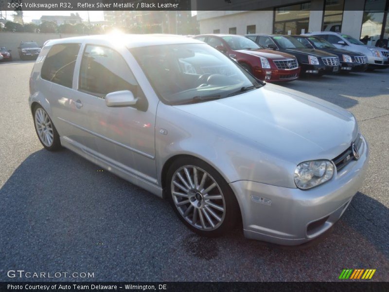 Reflex Silver Metallic / Black Leather 2004 Volkswagen R32
