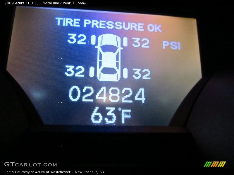 Crystal Black Pearl / Ebony 2009 Acura TL 3.5