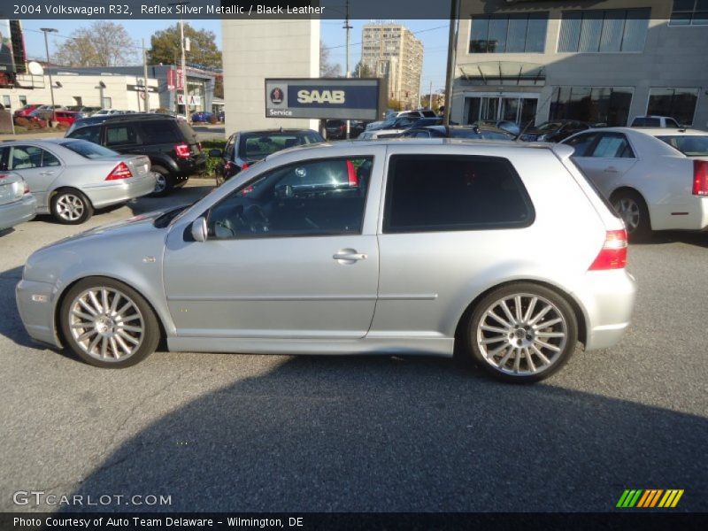 Reflex Silver Metallic / Black Leather 2004 Volkswagen R32