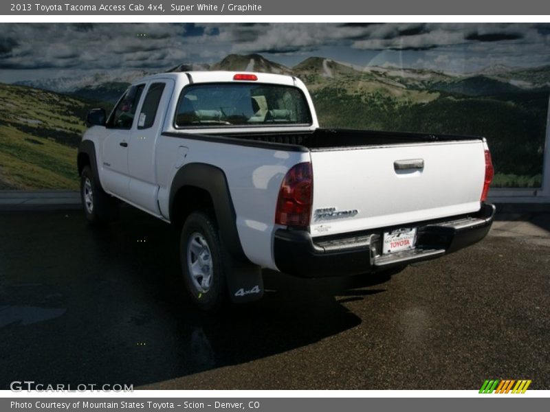 Super White / Graphite 2013 Toyota Tacoma Access Cab 4x4